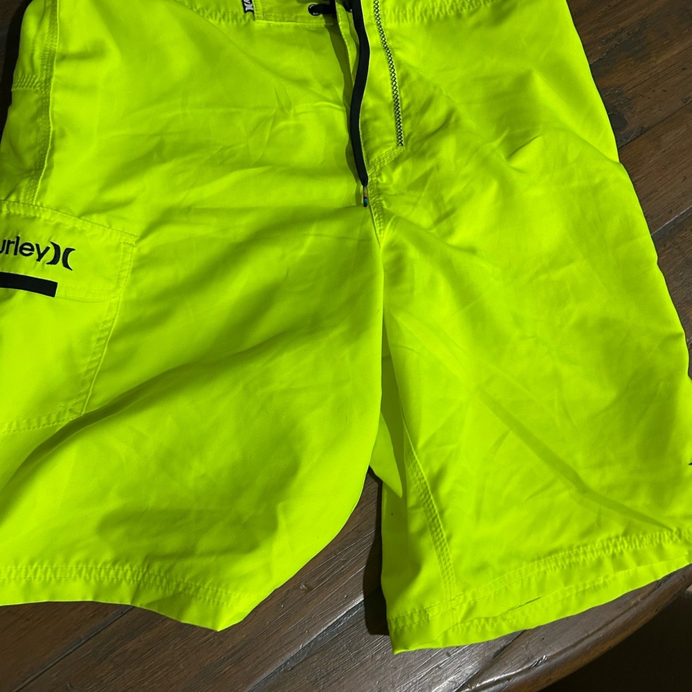 Hurley Yellow Board Shorts Quick-Dry Swimwear